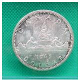 1965 SILVER Canada $1 One Dollar Coin