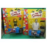 2x The Simpsons Figures 2001 Dr. Hibbert & Dolph