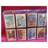 1958 Adventure Gum Lot 8 Trading Cards Vintage
