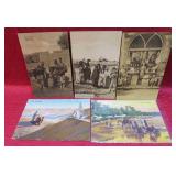 Early 1900s Lot 5 Arab Desert Postcards Mohammedan