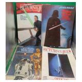 4x 1980's Star Wars Hardcover Books ROTJ ESB