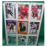 9x Signed Hockey Cards Primeau Niedermayer Modano+