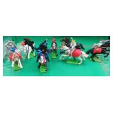13x Britains Deetail 1971 England Turks Horses Men