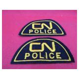 CN Rail Police 2 Canadain National Railway Patches
