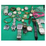 20x Wrist Watches As Is Maple Leafs - Fossil Timex