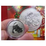 2013 Canada Mint 99.9 Silver 20 Dollar Santa Coin