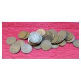 1935 to 1939 Canada Lot 50 One Penny Coins OLD