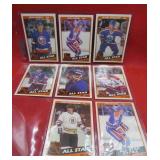 1984-85 Topps Hockey All Stars Bossy Messier Cards