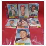 1961 Topps Baseball Lot 7 Old Cards Stars RC++