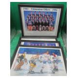 6x Framed Pictures Oilers Montreal Boston ORR