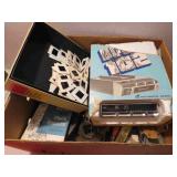 Box Lot Clock Parts Radio Photo Slides Parts MORE