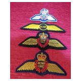 RCMP Lot 4 Police Air Service Pilots Wings Badges