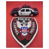 Police Lot Carmel Indiana Patch & Diecast Car