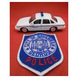 Police Lot Sanannah Georgia Patch & Diecast Car