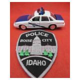 Police Lot Boise Idaho Patch & Diecast Car USA