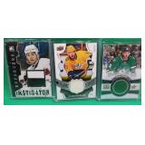 3x Hockey Relic Jersey Card Seguin Downie Arvidson