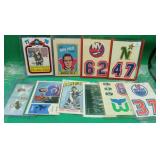 10x Vintage Hockey Cards 4x 1985 Topps Stickers +