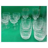 4x Crystal Tumblers 4x Glasses 2x Irish NO USA