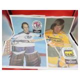 1973-74 OPC Lot 4 WHA Posters Cheevers Stapleton+