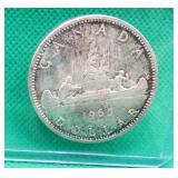 1965 SILVER Canada $1 One Dollar Coin