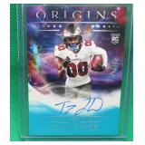 Tez Johnson 2025 Panini Origins Auto #11/25 Tampa