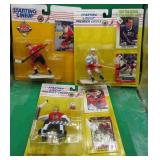3x Hockey Starting Lineup Figures Messier Belfour+