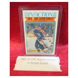 1982-83 OPC Wayne Gretzky In Action Hockey Card
