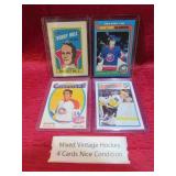 Vintage Hockey Lot 4 Cards Stars Booklet MORE!