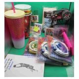 BOX LOT Of Misc Items Tims Socks Sports NO USA