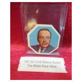 1961-62 Toe Blake York Peanut Butter Hockey Card