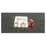 Sterling Silver Heart Earrings