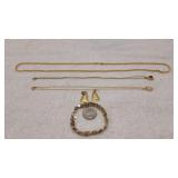 3) Necklaces, Bracelet & Earrings
