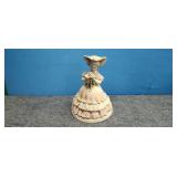 Porcelain figurine ladie in ball gown