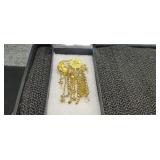 Kirk Folly Brooch Celestial Sun & Moon