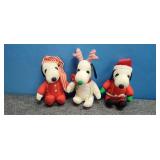 3) Rare Holiday Snoopy Toys