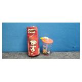 Vintage Collectable Peanuts Plastic Straws & Cup