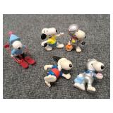 Vintage Snoopy Sports Figures