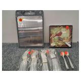 2) Cutting Board's, Forks and Spoons