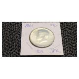 1964 D  AU  Kennedy Half Dollar