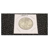 1942 S  F  Walking Liberty Half Dollar