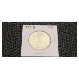1937 D VG Walking Liberty Half Dollar