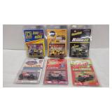 Six 1:64-Scale Die-Cast NasCars