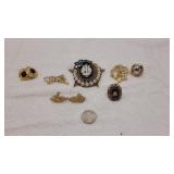 Vintage Brooches, Earrings & Ring