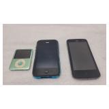IPod & 2 Phones (No Cords)