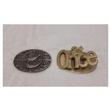 2) Vintage Belt Buckles