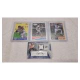 4) Signed Jack Wilson Baseball Cards