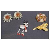 Vintage Jewelry - Earrings and Broochs