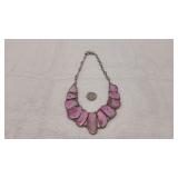 Vintage Necklace with Pink Stones