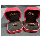 2) Faux Cartier Rings  NO REFUNDS