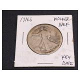 1916 S Silver Walking Liberty Half Dollar
